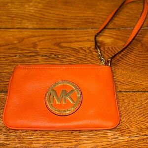 Michael Kors Vibrant Orange Leather Accessory